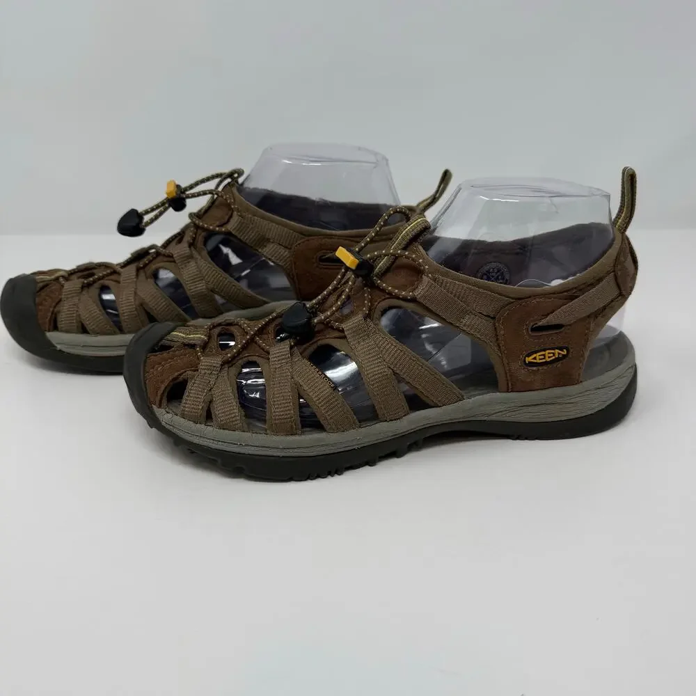 Keen Whisper H2 Sandal Women's 8.5 Brown Hiking Rugged Outdoor Gear